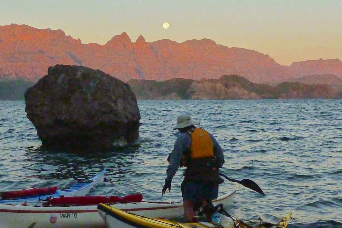 Launching Into Moonset